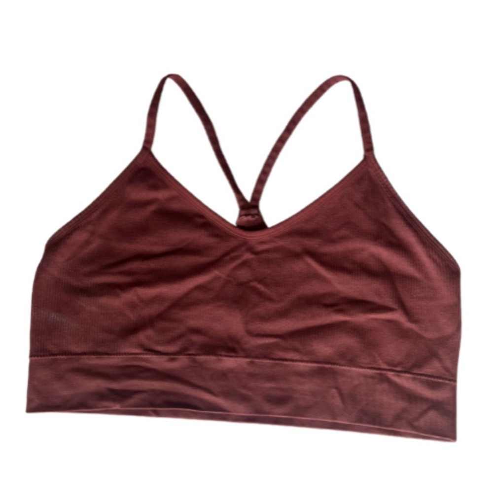 Maurice’s Seamless V-Neck Bralette in Rust